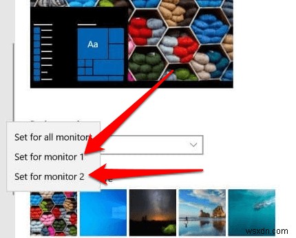 Cách đặt hình nền khác nhau trên mỗi màn hình trong Windows 10