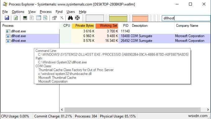 COM Surrogate (dllhost.exe) là gì và tại sao nó lại chạy trên PC của tôi?