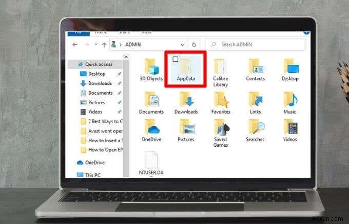 Thư mục AppData trong Windows 10 là gì