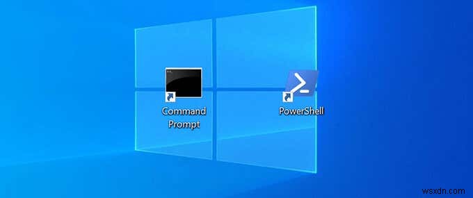 Cách thiết lập Command Prompt và PowerShell Keyboard / Desktop Shortcuts