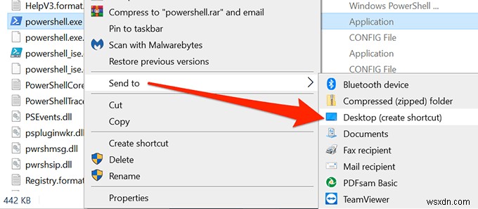 Cách thiết lập Command Prompt và PowerShell Keyboard / Desktop Shortcuts