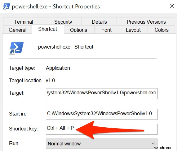 Cách thiết lập Command Prompt và PowerShell Keyboard / Desktop Shortcuts