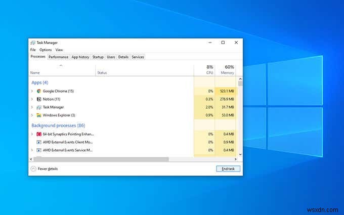 13 cách mở trình quản lý tác vụ trên Windows 10