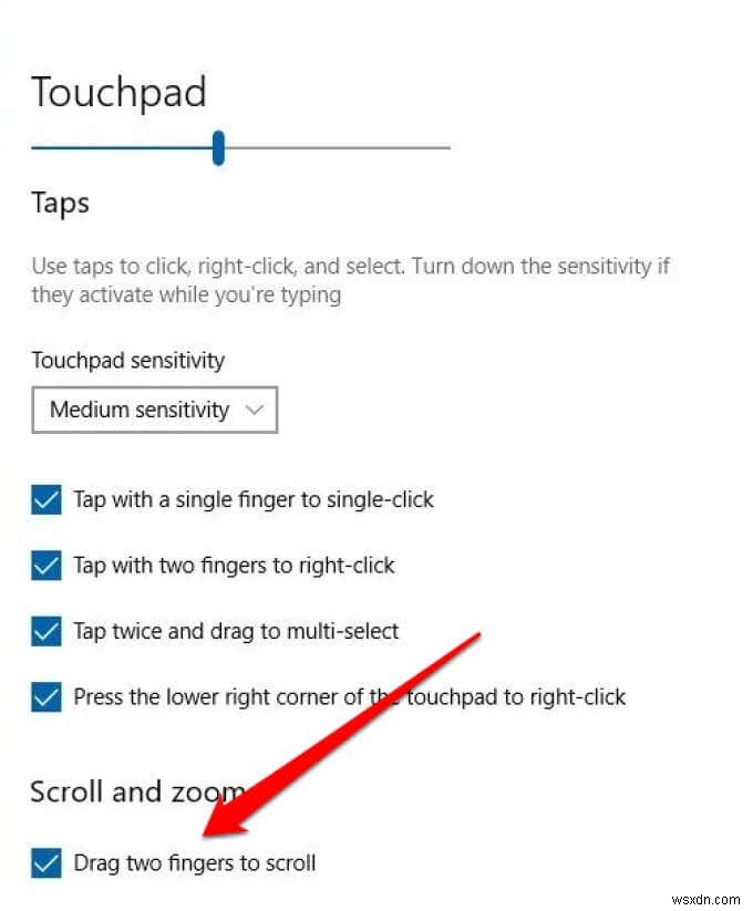 Cách khắc phục cuộn hai ngón tay không hoạt động trên Windows 10