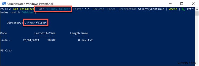 Cách tìm tệp và thư mục ẩn trên Windows