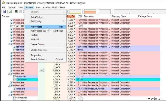 Cách sử dụng Process Monitor và Process Explorer