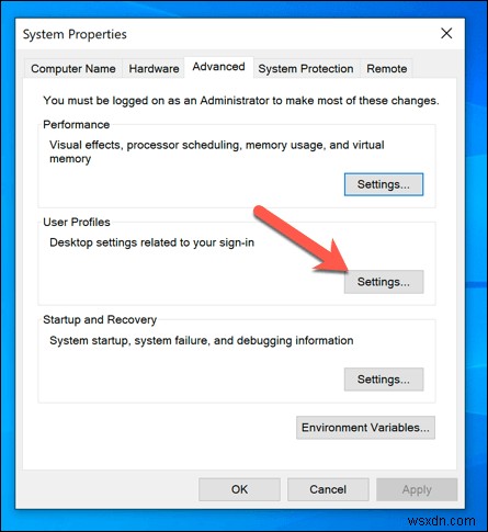 Cách xóa hồ sơ người dùng trong Windows 10