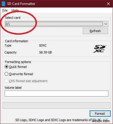Cách định dạng thẻ SD trên Windows 10