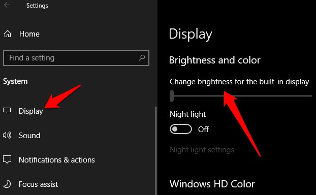 Cách điều chỉnh độ sáng trên Windows 10