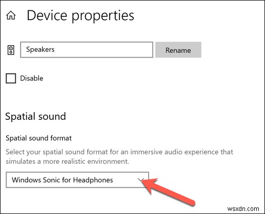 Cách thiết lập Windows Sonic cho tai nghe trên Windows 10