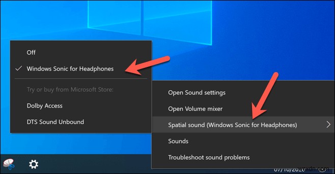 Cách thiết lập Windows Sonic cho tai nghe trên Windows 10
