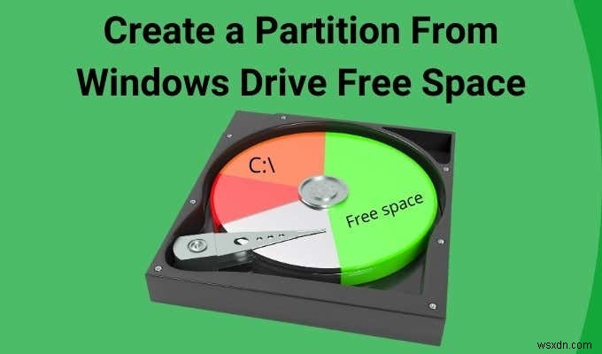 Cách tạo phân vùng từ dung lượng trống của Windows Drive