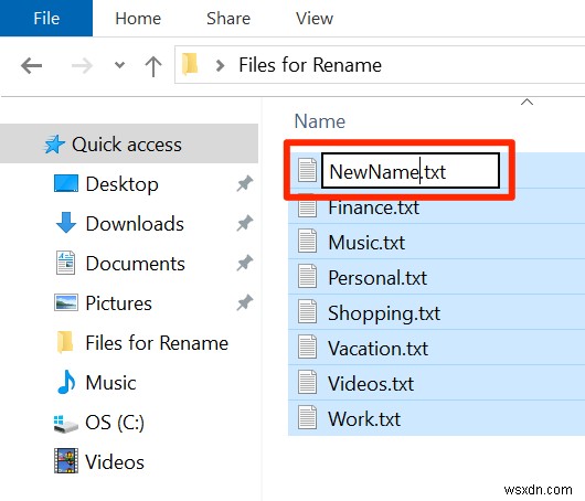 Cách đổi tên hàng loạt tệp trong Windows 10