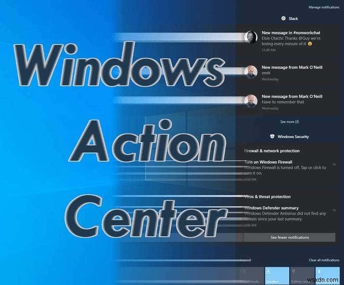 Trung tâm hành động Windows là gì?