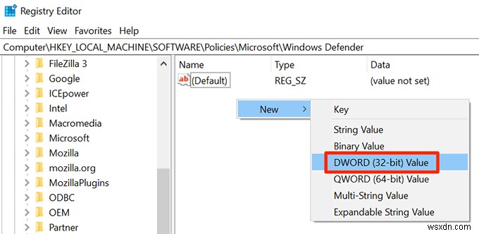 Cách tắt Windows Defender