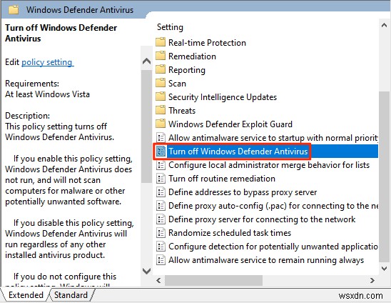 Cách tắt Windows Defender