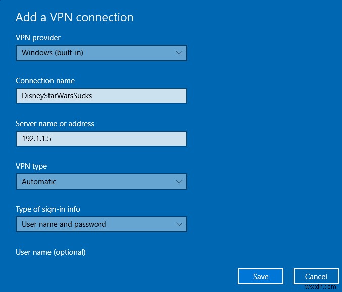 Cách thiết lập dịch vụ VPN tích hợp của Windows 10