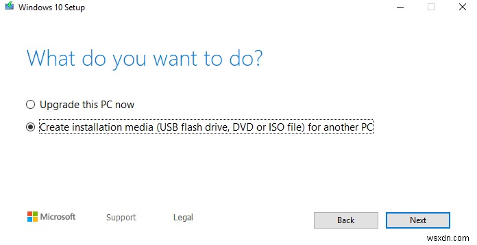 Cách tạo USB cài đặt Windows 10 