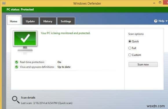 Windows Defender so với Security Essentials và Safety Scanner 