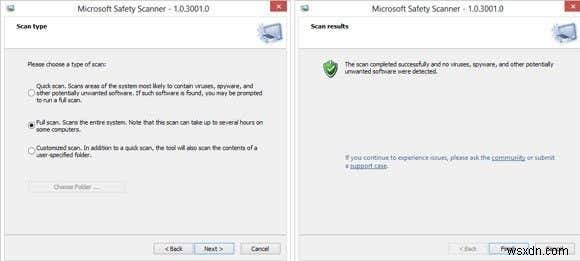 Windows Defender so với Security Essentials và Safety Scanner 