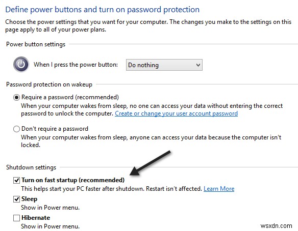 Bật Khởi động nhanh bị thiếu trong Tùy chọn nguồn của Windows 8/10? 