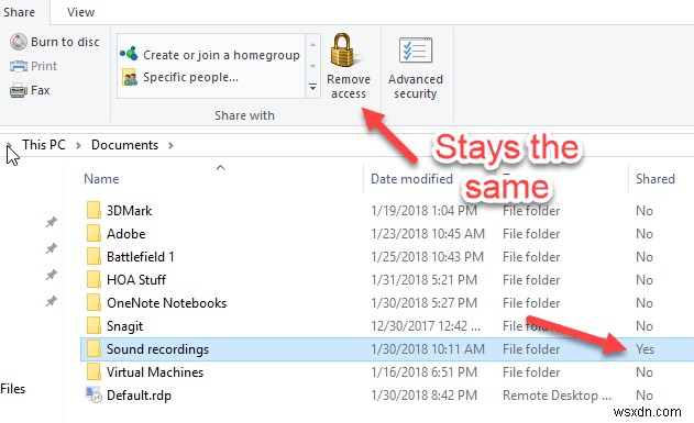 Làm thế nào để biết nếu một thư mục được chia sẻ trong Windows 10 