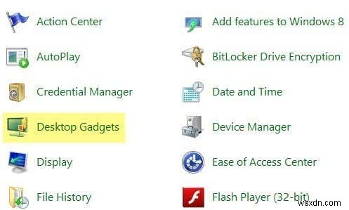 Windows 8/10 Desktop Gadgets 