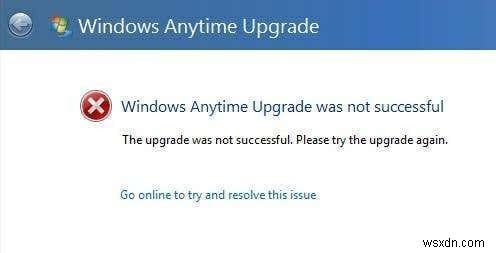 Khắc phục lỗi “Nâng cấp Windows mọi lúc không thành công” 