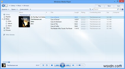 Gỡ cài đặt Windows Media Player khỏi Windows 7 