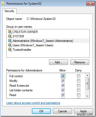 Windows 7/8/10 - Cách xóa tệp được bảo vệ bởi TrustedInstaller 