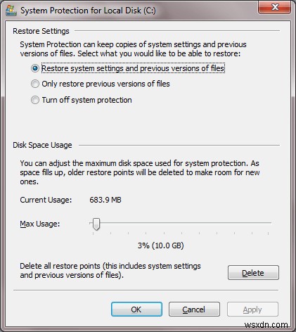 Cách bật Khôi phục Hệ thống trong Windows 7 