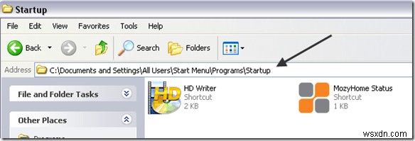 Cách thêm chương trình vào khởi động trong Windows XP 