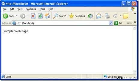 Cách cài đặt IIS và cấu hình máy chủ web trong XP 