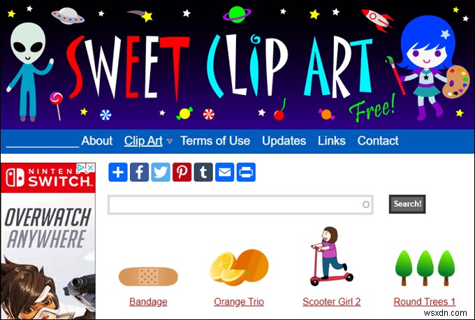 15 trang web tốt nhất để tải xuống clipart miễn phí 