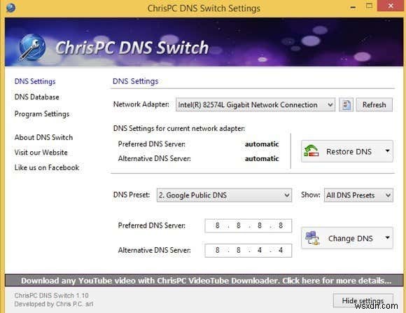 Đã đánh giá 5 tiện ích để thay đổi máy chủ DNS trong Windows 