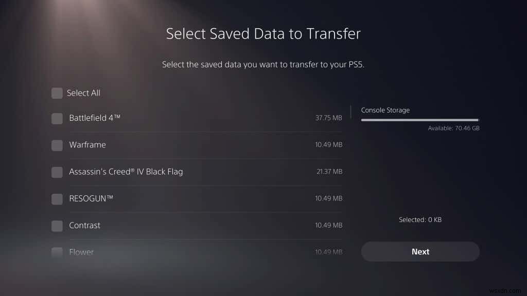 Cách chuyển trò chơi PS4 và lưu dữ liệu tệp vào PS5 