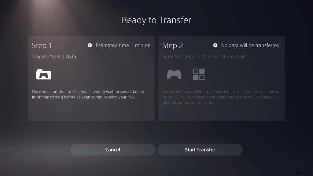 Cách chuyển trò chơi PS4 và lưu dữ liệu tệp vào PS5 