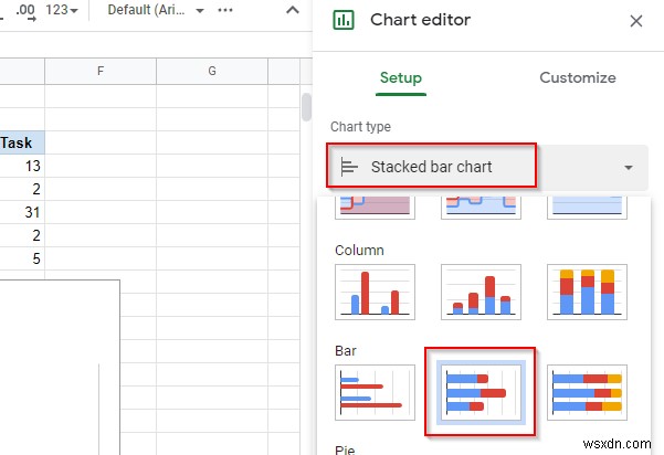 Cách thêm Biểu đồ Gantt trong Google Tài liệu 