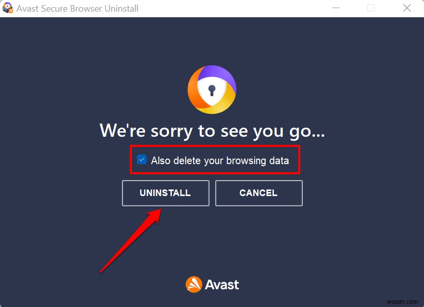 Cách tắt hoặc tắt trình duyệt an toàn Avast 