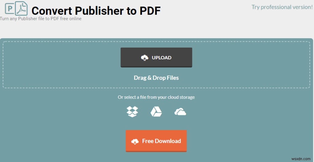 Cách chuyển đổi tệp của nhà xuất bản Microsoft sang PDF