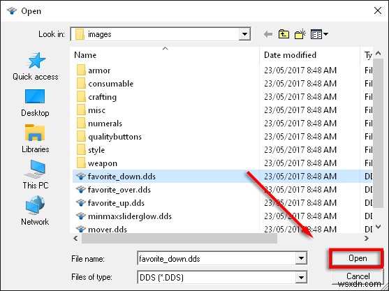 Cách mở tệp DDS trong Windows 10