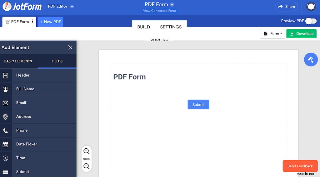 Cách tạo tệp PDF có thể lấp đầy miễn phí 