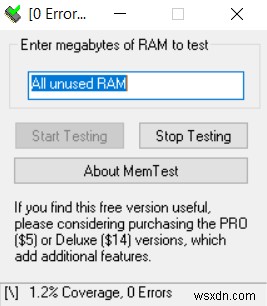 Cách kiểm tra bộ nhớ kém (RAM) trong Windows 