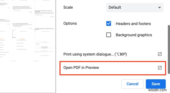 Cách lưu trang web dưới dạng PDF trên Mac và Windows 