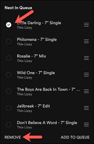 Cách xóa hàng đợi trên Spotify 