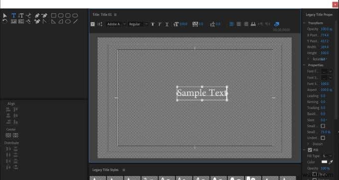 Cách tạo đồ họa tiêu đề trong Adobe Premiere Pro 