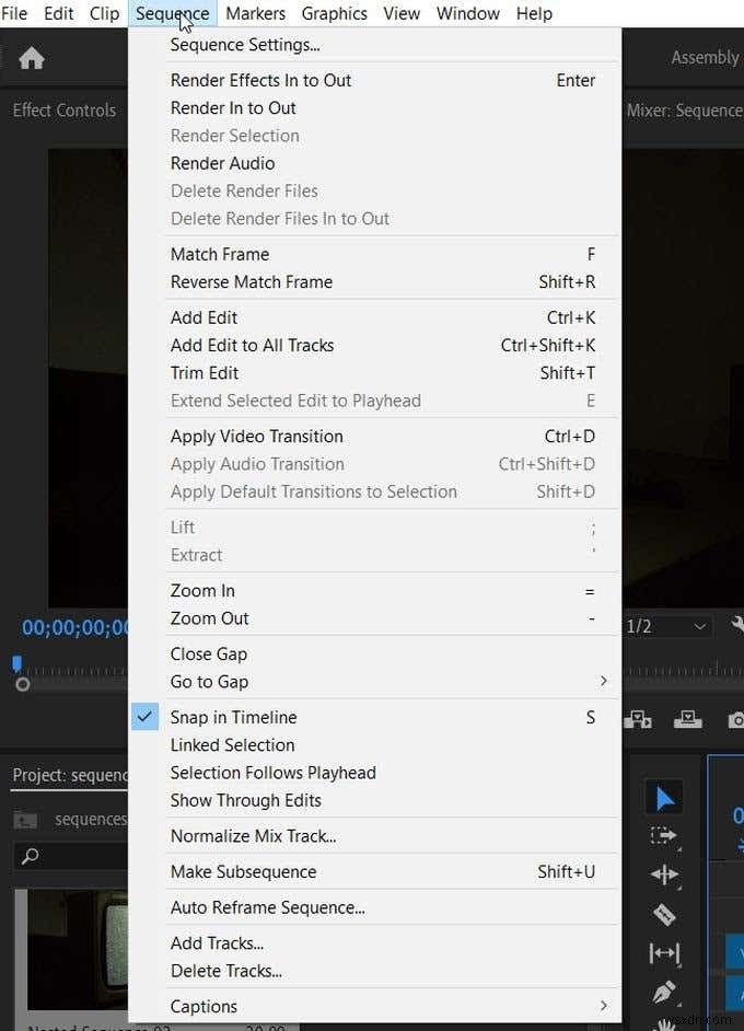 Cách tạo và kết hợp chuỗi trong Adobe Premiere 