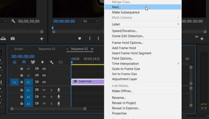 Cách tạo và kết hợp chuỗi trong Adobe Premiere 