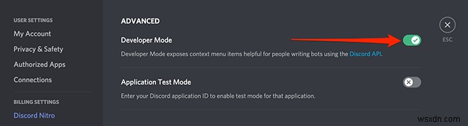 Cách bật và sử dụng Chế độ nhà phát triển trên Discord 