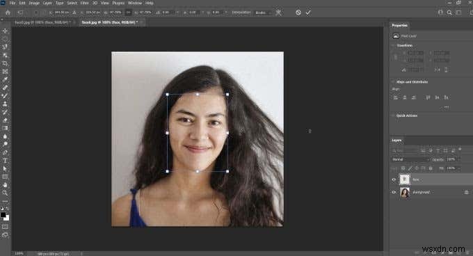 Cách hoán đổi khuôn mặt trong Photoshop